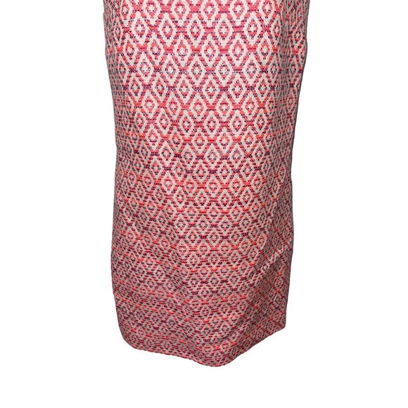 J CREW Women's Textured Printed Shift Dress Size XS? Cotton/Linen/Poly Blend - Picture 4 of 12
